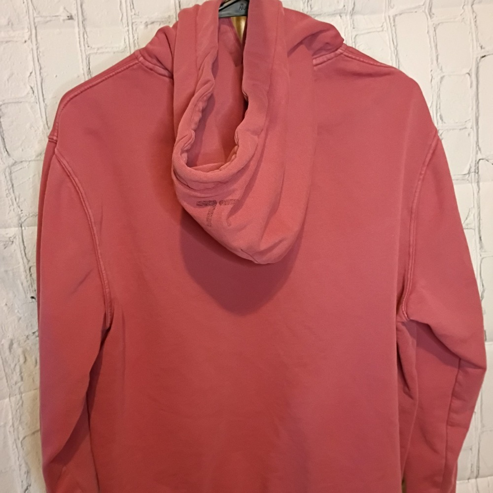 American Eagle Pullover Hoodie Size Mens Medium Burgundy Pink - Picture 4 of 5